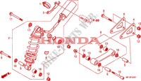 REAR SHOCK ABSORBER for Honda CBR 600 RR ABS GREY ORANGE 2011