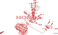 THERMOSTAT for Honda CBR 600 RR ABS GREY ORANGE 2011