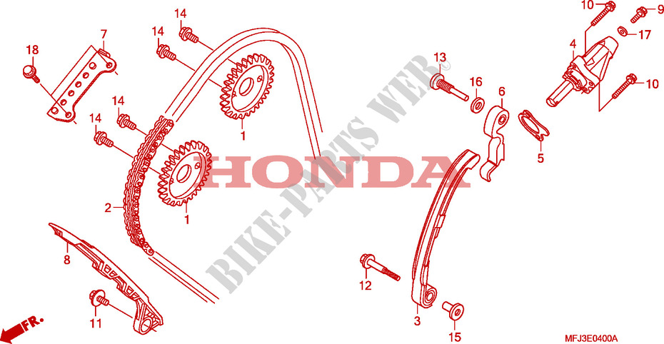 CAM CHAIN   TENSIONER for Honda CBR 600 RR TRICOLOR 2011