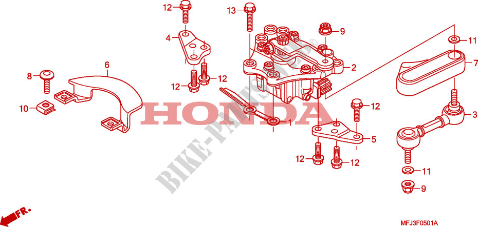 STEERING DAMPER for Honda CBR 600 RR GRAY ORANGE 2011