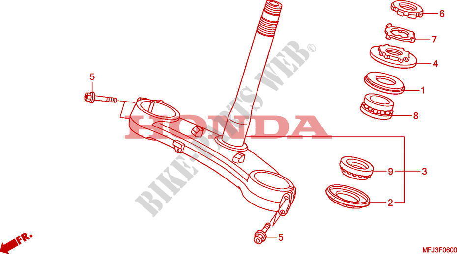 STEERING DAMPER for Honda CBR 600 RR ALARANJADO CINZA 2011