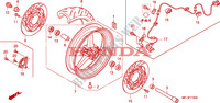 FRONT WHEEL for Honda CBR 1000 RR FIREBLADE ABS TRICOLOUR 2011