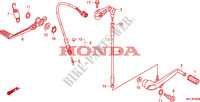 PEDAL for Honda CBR 1000 RR FIREBLADE BLACK 2010