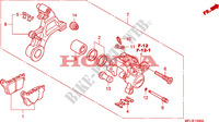 REAR BRAKE CALIPER for Honda CBR 1000 RR FIREBLADE ABS NOIRE 2011