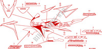 STRIPE/MARK(4) for Honda CBR 1000 RR FIREBLADE LARANJA 2010