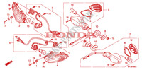 WINKER(CBR1000RR9,A,B/RA9 ,A,B) for Honda CBR 1000 RR FIREBLADE ABS NOIRE 2011