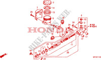 REAR BRAKE MASTER CYLINDER  for Honda VT 1300 FURY 2011