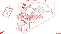 REAR FENDER for Honda VT 1300 FURY 2011