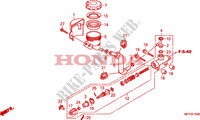 REAR BRAKE MASTER CYLINDER  for Honda VT 1300 C ABS 2011