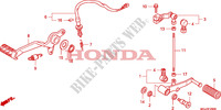 PEDAL for Honda CBF 1000 F ABS 98HP 2010
