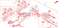 REAR BRAKE CALIPER for Honda CBF 1000 F ABS 98HP 2010