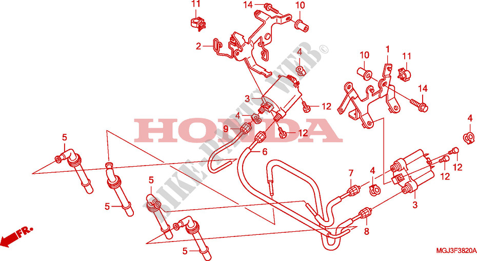 IGNITION COIL for Honda CBF 1000 F 2011