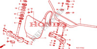 HANDLE PIPE/TOP BRIDGE/ STEERING STEM (CR500RT ) for Honda CR 500 R 1997