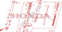 FRONT FORK (CBR1000FK) for Honda CBR 1000 2 BULB HEADLIGHT 1989