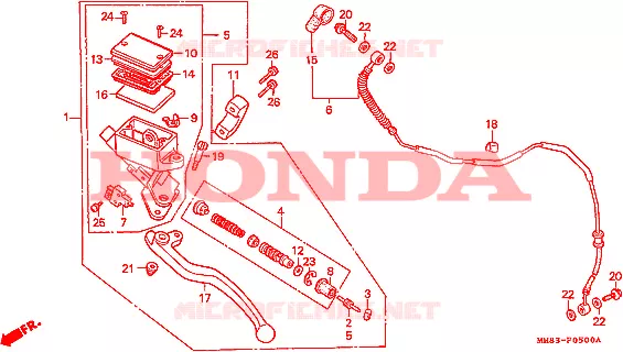 CLUTCH Honda MOTO 1100 SHADOW 1993  VT1100CP