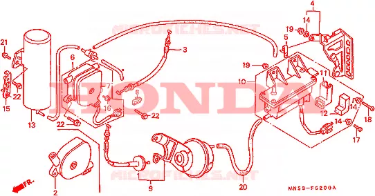 CRUISE CONTROL VALVE Honda MOTO 1500 GOLD-WING 1992  GL1500AM