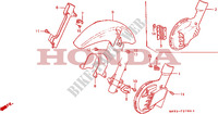 FRONT FENDER   FRONT DISC COVER for Honda DOMINATOR 650 NX 27HP 1991
