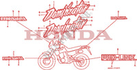 STICKERS for Honda DOMINATOR 500 NX 1989