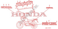 STICKERS for Honda DOMINATOR 500 1990