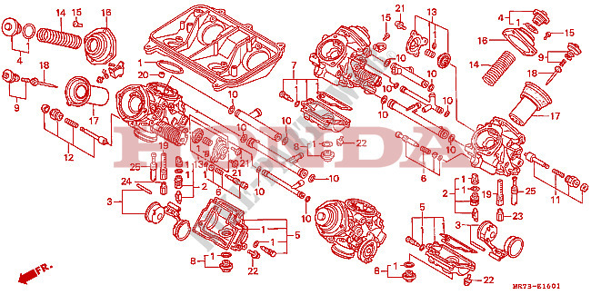 CARBURETOR (COMPONENT PARTS) for Honda RC30 750 1988