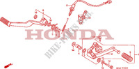 GEAR   BRAKE PEDAL for Honda CBR 1000 F 1991