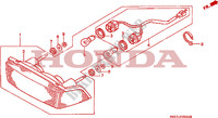 TAILLIGHT for Honda NTV 650 27HP 1989