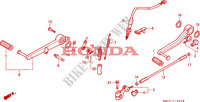 PEDAL for Honda RC45 RVF 750 1995