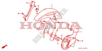 FRONT FENDER   FRONT DISK COVER for Honda DOMINATOR 650 NX 27HP 1992