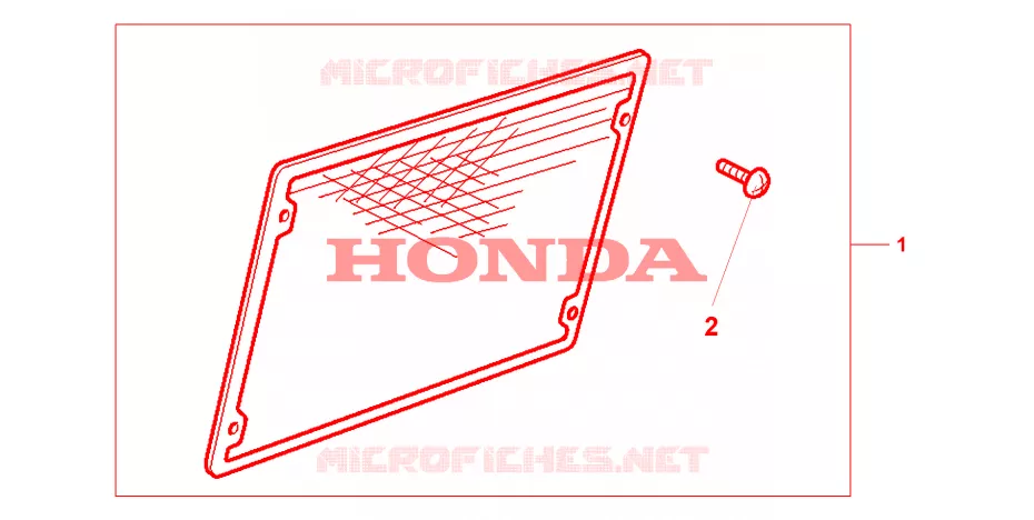 CHROME RADIATOR GUARD Honda MOTO 1500 GOLD-WING 2001  GL1500CD1