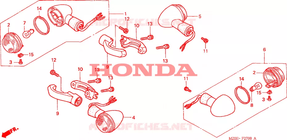 INDICATOR Honda MOTO 1500 GOLD-WING 2003  GL1500CD3