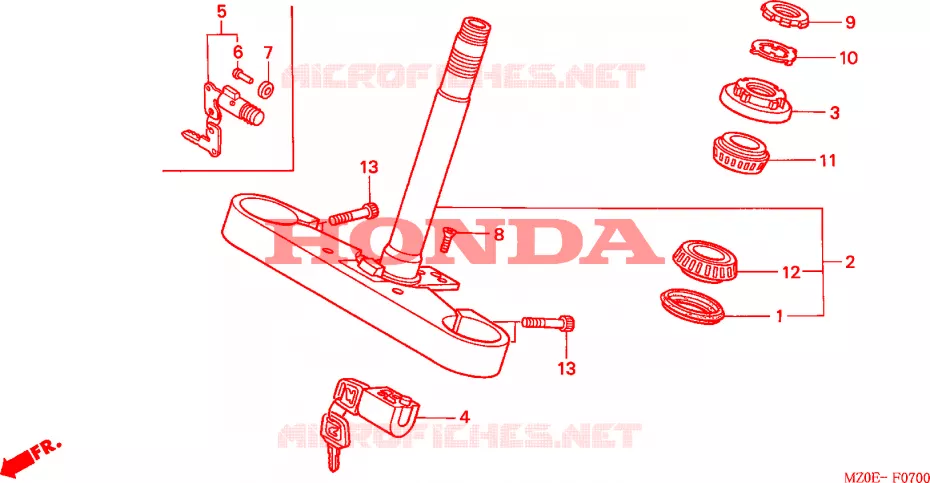 STEERING DAMPER Honda MOTO 1500 GOLD-WING 2003  GL1500CD3