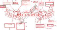 CAUTION LABEL for Honda VALKYRIE 1500 F6C TOURER 1997