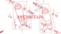 REAR SHOCK ABSORBER for Honda VALKYRIE 1500 F6C TOURER 2000