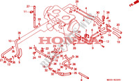 TUBING (1) for Honda GL 1500 GOLD WING ASPENCADE 20éme 1995