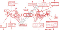 CAUTION LABEL for Honda SHADOW 750 34HP 1999