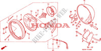 HEADLIGHT (VF750CW/X/Y) (VF750C2W/X/Y) for Honda VF 750 MAGNA 1999