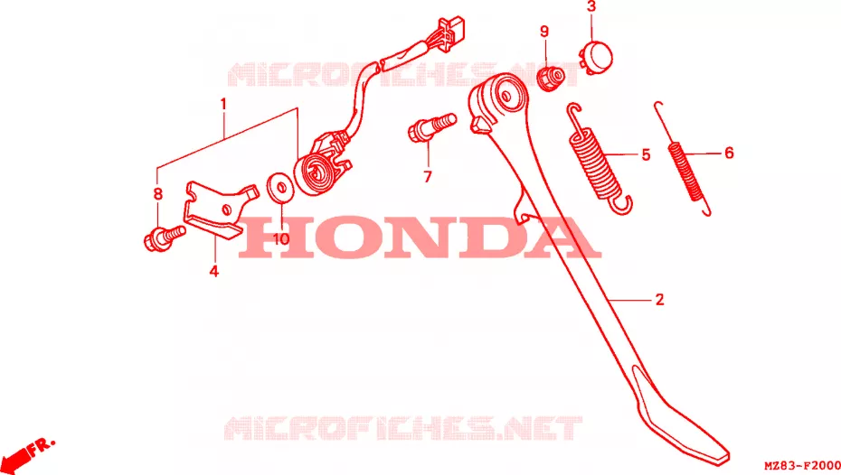 STAND Honda MOTO 600 SHADOW 1994  VT600CDR