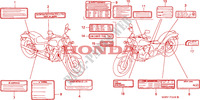 CAUTION LABEL for Honda SHADOW 600 VLX DELUXE 1998