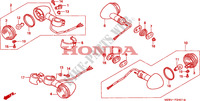 INDICATOR (2) for Honda SHADOW 600 VLX DELUXE 1998
