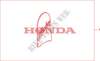 SISSY BAR BACK PLATE SHADOW for Honda VLX SHADOW 600 1999