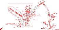 FRONT BRAKE MASTER CYLINDER (NHX110WHA) for Honda LEAD 110 2012
