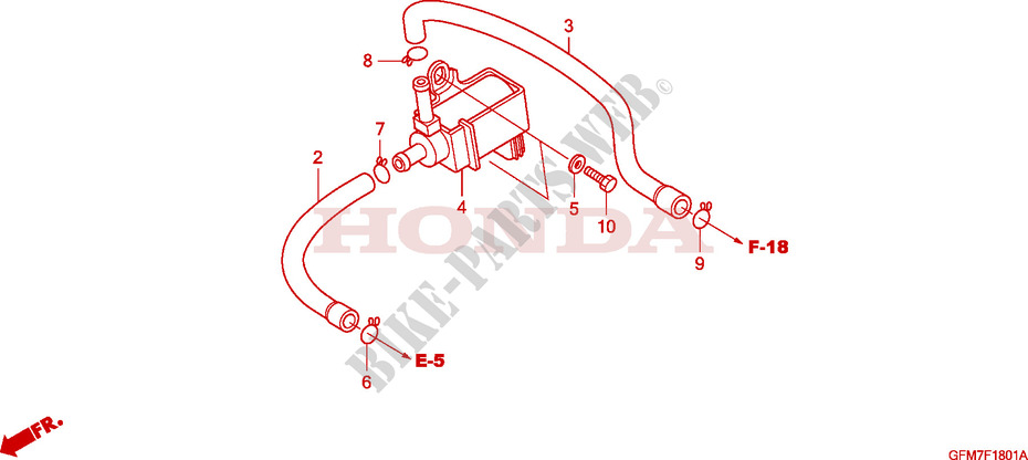 AIR INJECTION VALVE for Honda LEAD 110 2012