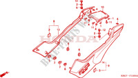 SIDE COVERS for Honda CB 250 TWO FIFTY HK 2004