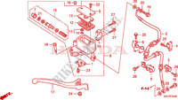 FRONT BRAKE MASTER CYLINDER (FES125)(FES150) for Honda S WING 125 FES 2011