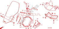 HANDLEBAR   COWL for Honda S WING 125 FES SPECIAL 2010