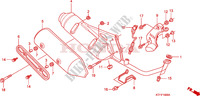 EXHAUST MUFFLER for Honda SH 125 D REAR DRUM BRAKE 2009