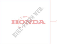 35L TOP BOX PAD for Honda PES 150 INJECTION 2007