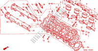CYLINDER HEAD for Honda CBF 600 NAKED special 2005