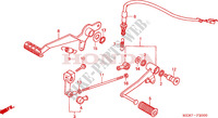 BRAKE PEDAL/ CHANGE PEDAL (CBF600S6/SA6/N6/NA6) for Honda CBF 600 FAIRING 2005