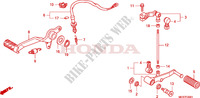 BRAKE PEDAL/ CHANGE PEDAL (CBF600S8/SA8/N8/NA8) for Honda CBF 600 NAKED ABS 2008